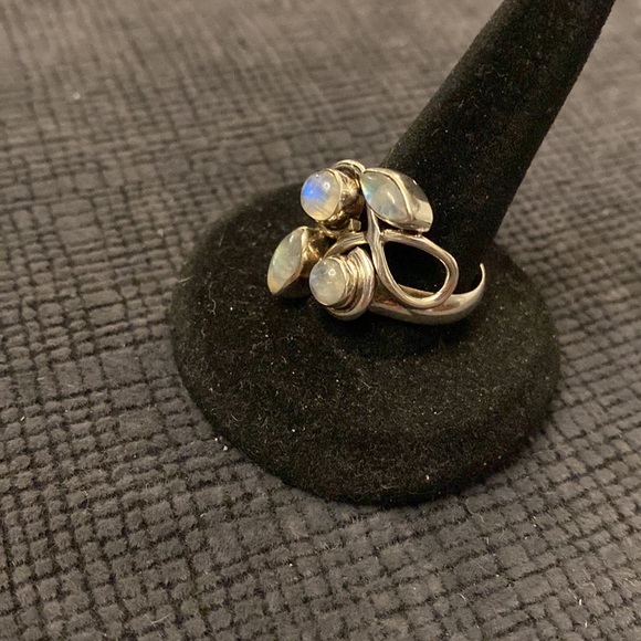 Sterling Silver with Labrodite Stone ring - Picture 3 of 8